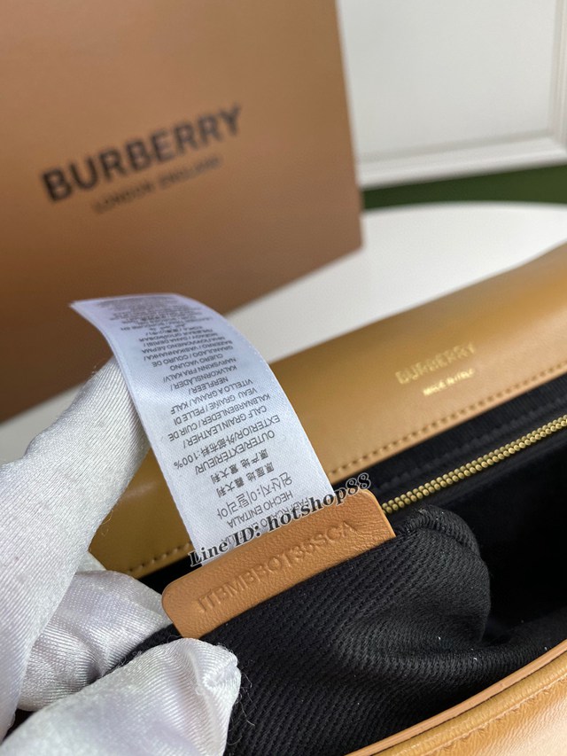 Burberry專櫃新款大號羊皮TB蘿拉包 巴寶莉鏈條單肩斜挎女包 yxb1255